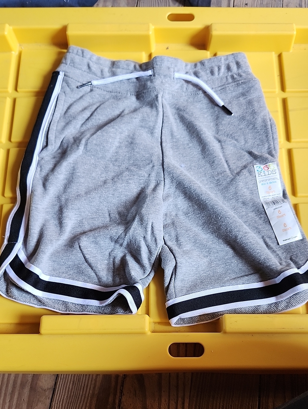 Boy's Gray Athletic Drawstring Shorts